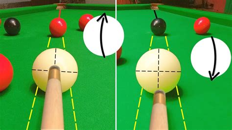 snooker cue ball spin.